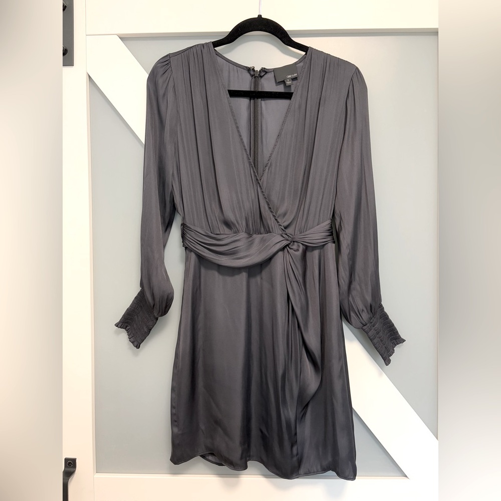 Anthropologie- GREYLIN Charcoal Wrap Dress